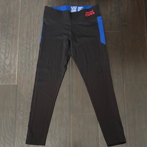 PINK Victoria's Secret Black and Blue Leggings